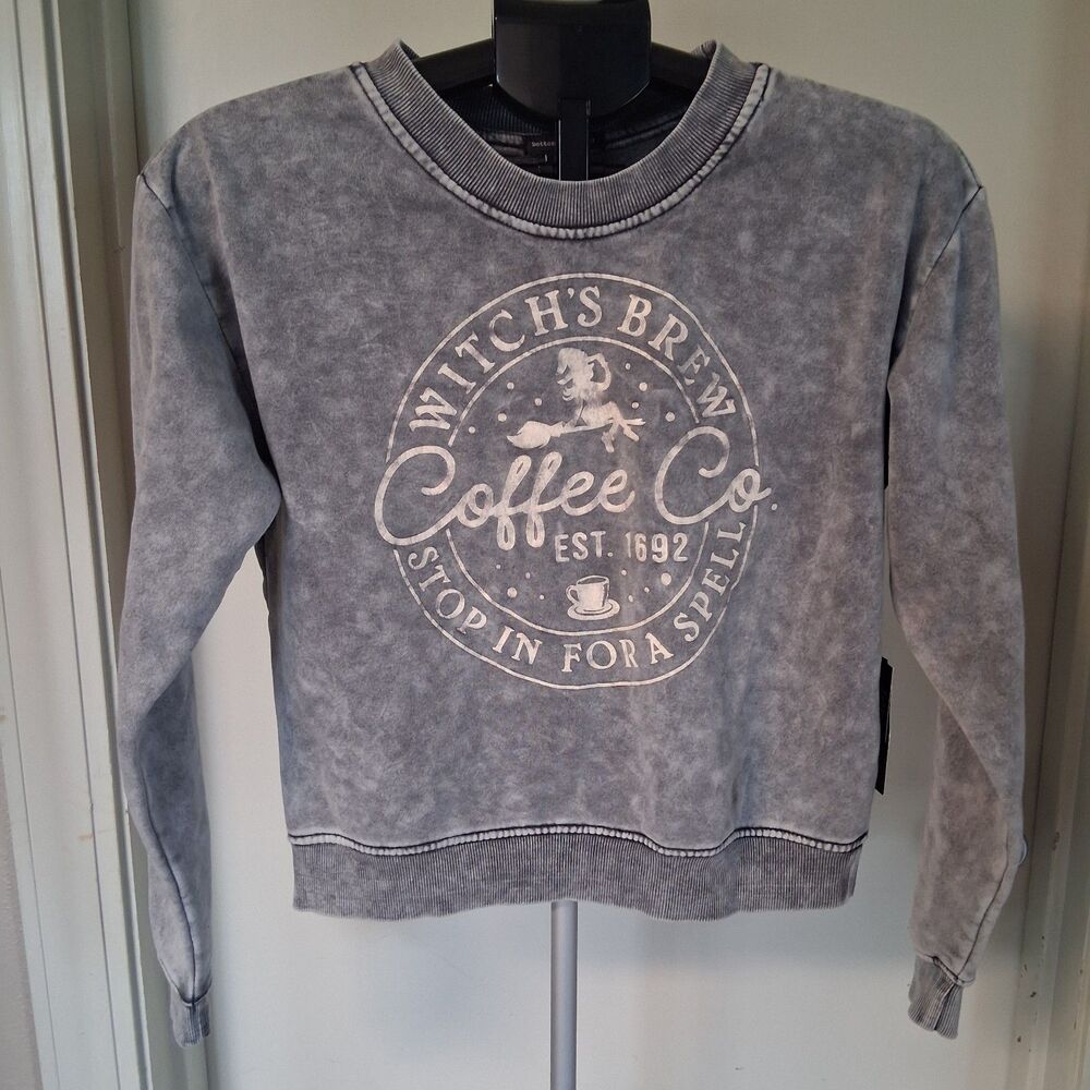 Better Together "Witch's Brew Coffee Co." Halloween Cozy Graphic Sweatshirt XS